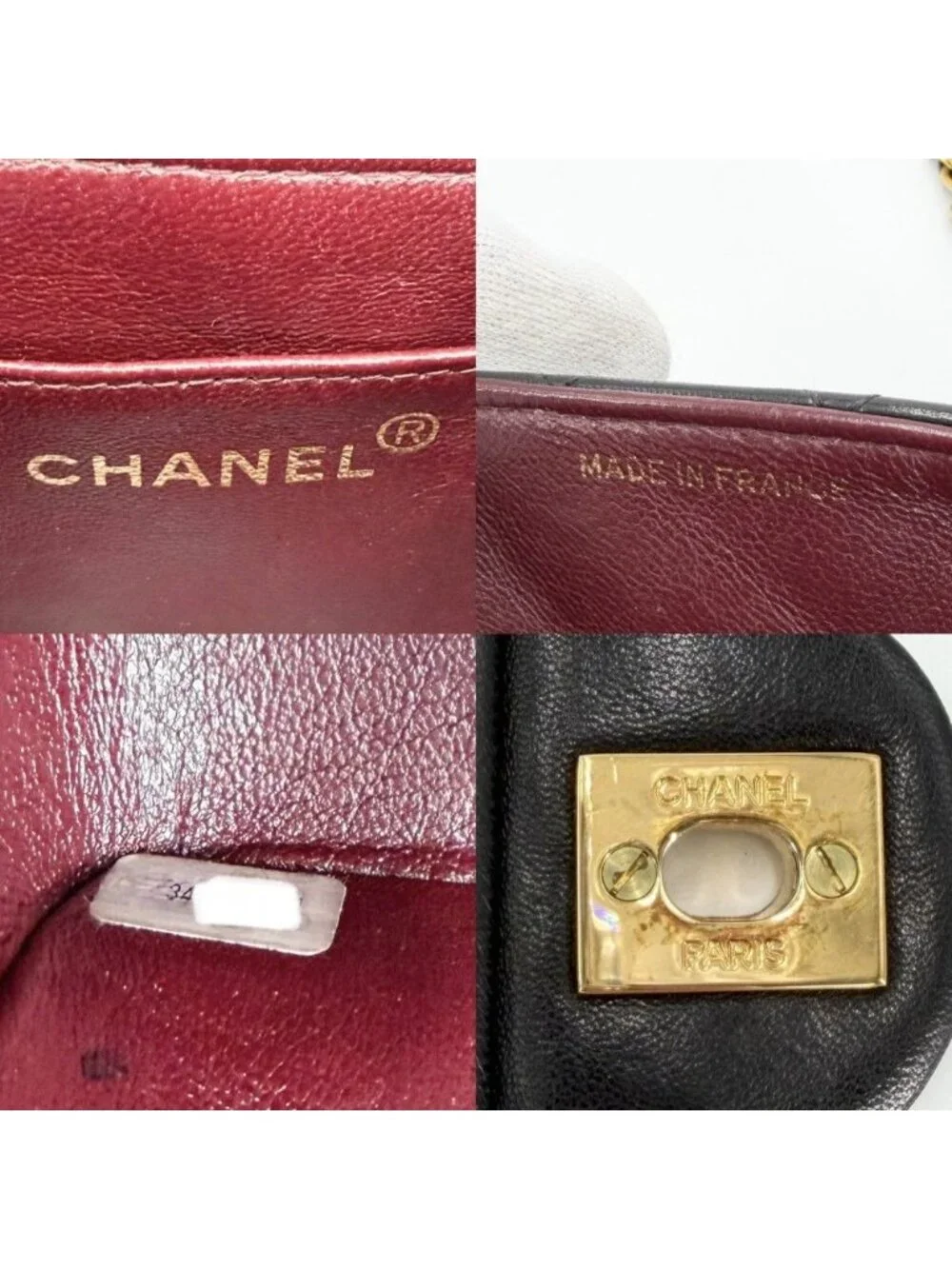 Chanel Shoulder Bag Mini Quilted Chain Turnlock Crossbody Mini Vintage CC Logo